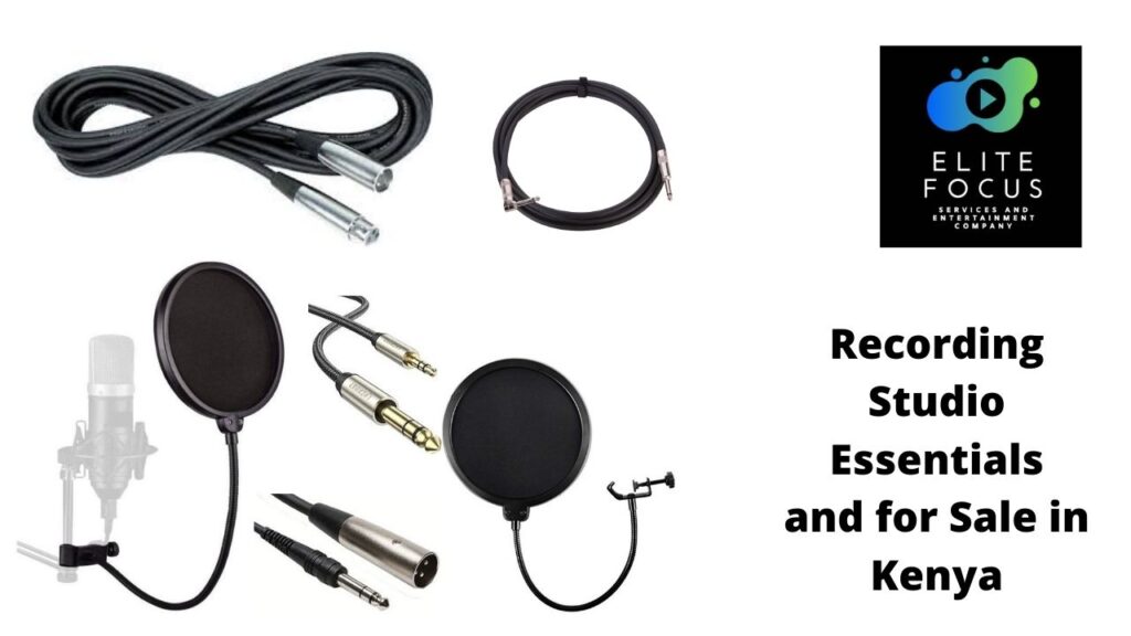 Recording Studio Essentials and Accessories for sale in Kenya | Pop Filter for sale in Kenya | Recording Studio Cables For Sale in Kenya